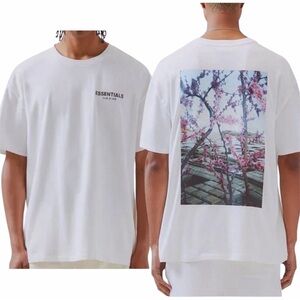 Essentials Fear of God Cherry Blossom Tee Shirt Streetwear